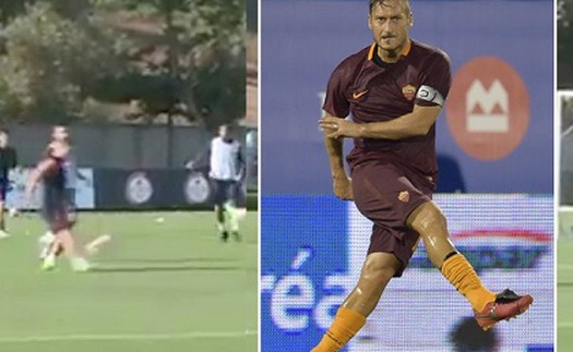 40 tuổi, Francesco Totti vẫn gây SỐC bằng bàn thắng siêu đẳng